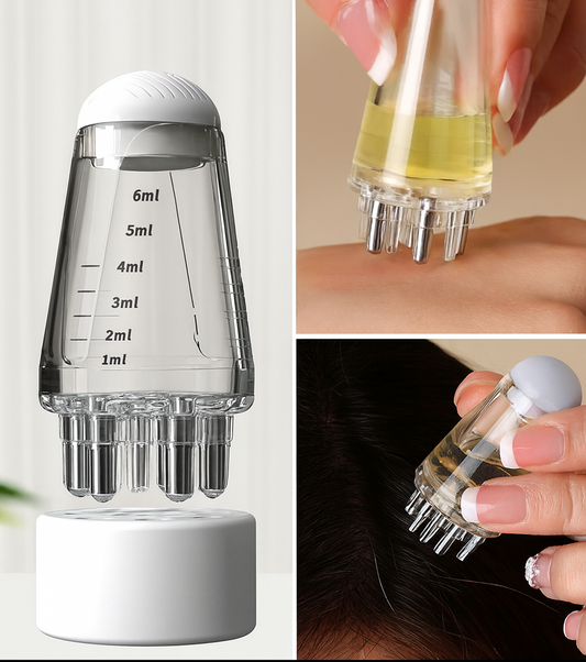 Mini Saç Derisi ve Cilt Bakım Serum Aplikatörü – Serum Şişesi